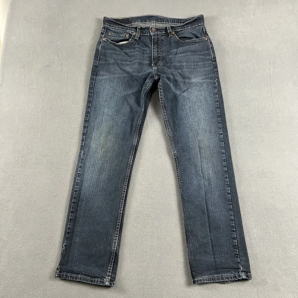 Levis 559 Jeans Mens 30x30 Blue Straight Fit Grunge Rocker Casual Workwear Denim